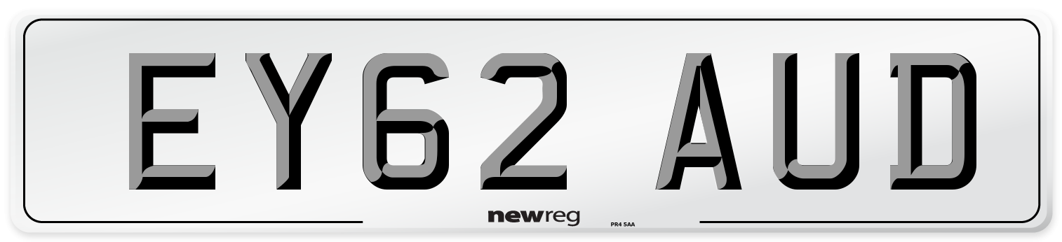 EY62 AUD Number Plate from New Reg